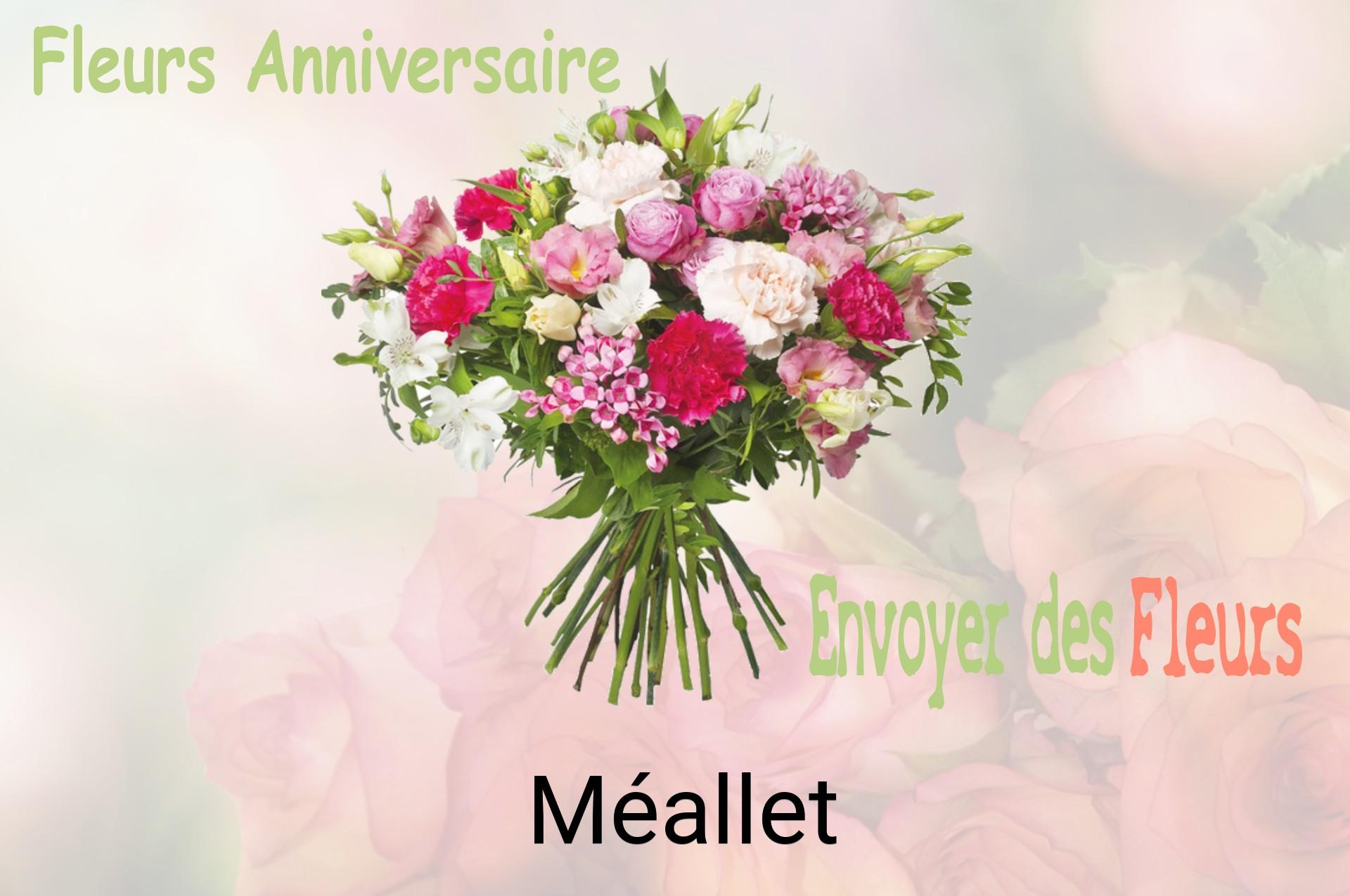 Bouquet de fleurs d’anniversaire livré à Méallet